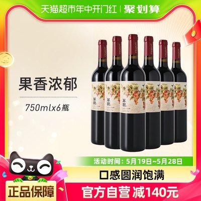 张裕赤霞珠干红红酒750ml×6瓶