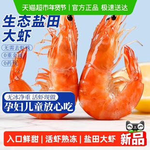 盐田虾鲜活速冻特大虾生鲜冻虾鲜虾对虾白虾海鲜水产虾