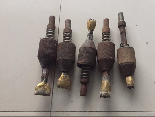 石材石雕工具  气动雕刻机凿毛头 订制修边打麻头 带螺帽整套