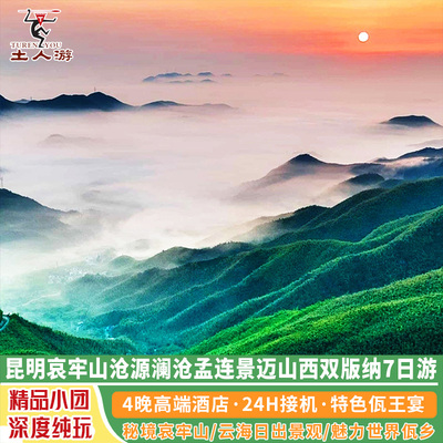 昆明新平哀牢山普洱澜沧景迈山翁基古寨西盟沧源翁丁村7日游
