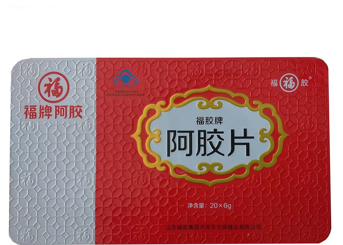 福牌阿胶块 福胶牌阿胶片 6g/片*20片 山东阿胶ejiao阿胶熬阿胶糕