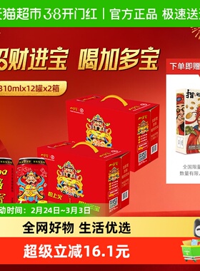 加多宝凉茶310ml*12罐*2箱 财神送财 新春送礼装
