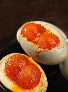 高邮咸鸭蛋特大双黄蛋高邮正宗流油双黄咸鸭蛋咸蛋