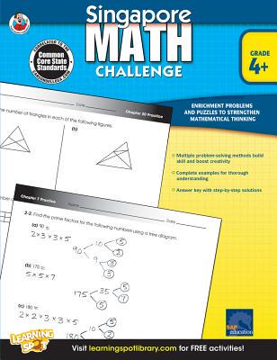 英文原版 新加坡数学挑战，4-6年级 Singapore Math Challenge, Grades 4 - 6