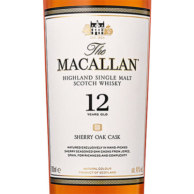 macallan12年雪莉桶单一麦芽