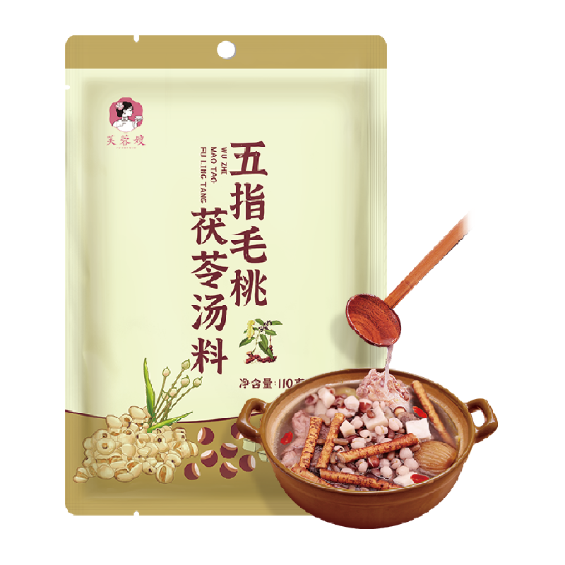 芙蓉嫂汤料包五指毛桃茯苓汤料110g滋补品广东广式养生汤食材