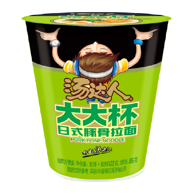 统一汤达人大大杯豚骨拉面方便面