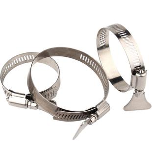 304不锈钢带手柄式喉箍抱箍卡箍 水管煤气管夹固定夹手拧管卡扣圈