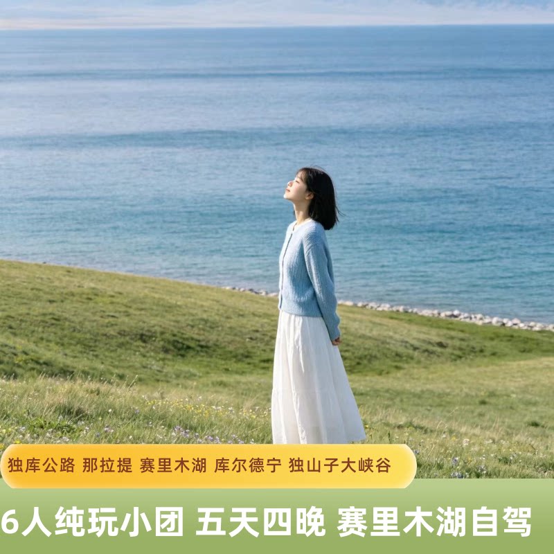 新疆旅游6人小团 伊犁+独库公路+赛里木湖 5天4晚纯玩含门票