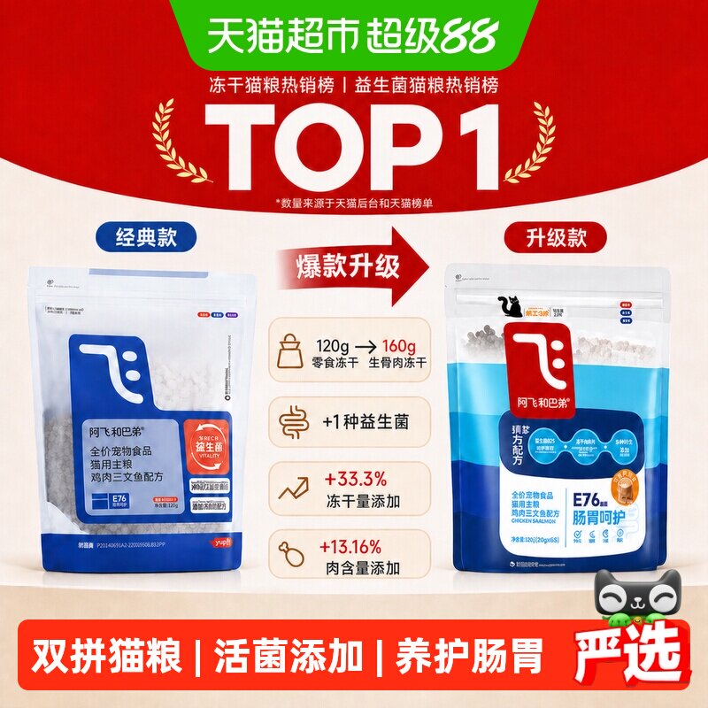 阿飞和巴弟E76益生菌冻干猫粮图片
