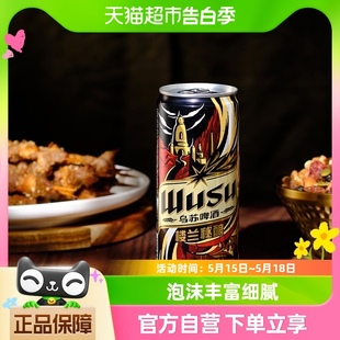 乌苏小钢炮 乌苏啤酒楼兰秘酿啤酒330ml 1罐听装 易拉罐高度