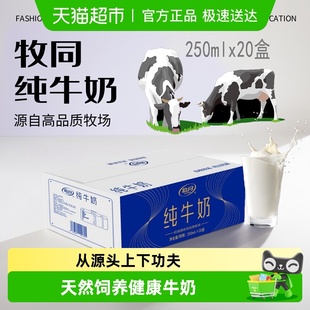 牧同纯牛奶整箱盒装 3.3g蛋白营养早餐学生礼盒