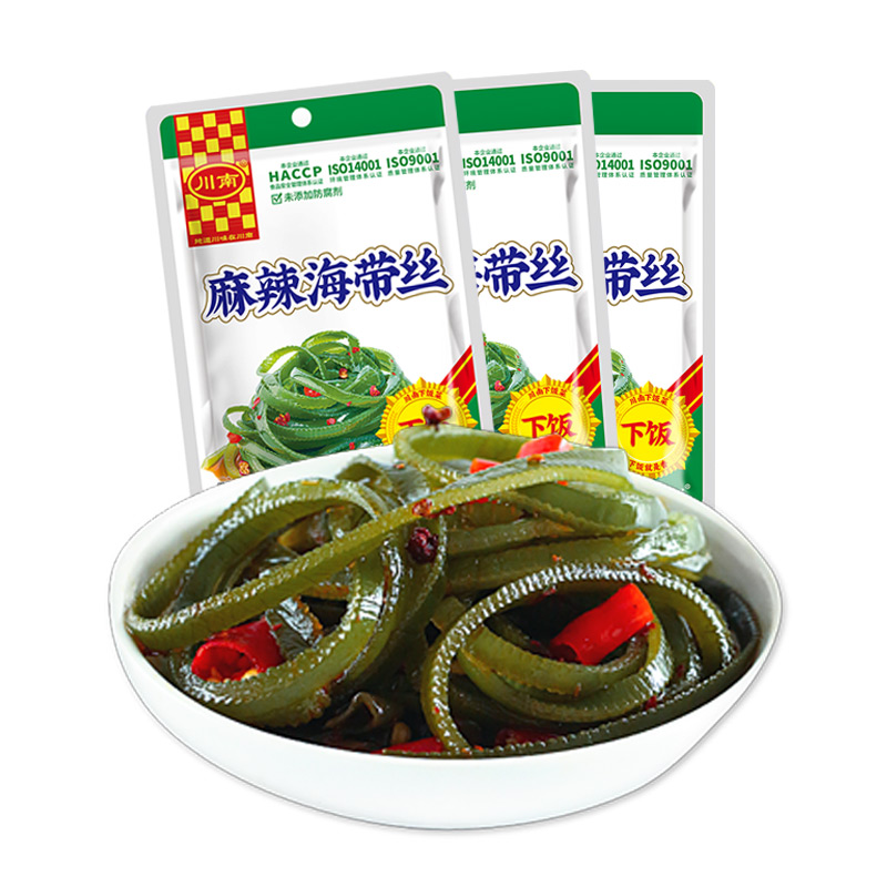 川南麻辣海带丝53g/装香辣下饭菜开味菜零食榨菜小咸菜
