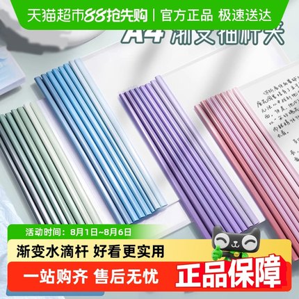 真彩抽杆夹a4拉杆夹加厚文件夹办公用书夹子透明插页试卷夹档案袋