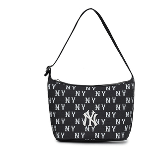 【自营】MLB男女时尚复古单肩包情侣满印老花腋下包拎包3ABQM015N