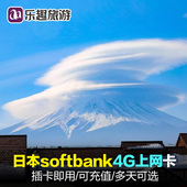 日本电话卡5G 4G上网卡3 30天留学商务无限3G流量手机卡东京大阪