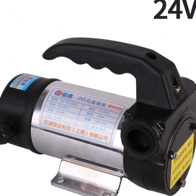 臣源正反转电动油泵12V24V220V直流加油泵手动抽油自吸油泵柴油机