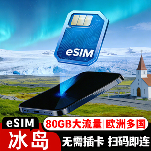 【eSIM】冰岛esim电话卡欧盟多国通用5G4G流量上网卡挪威芬兰旅游