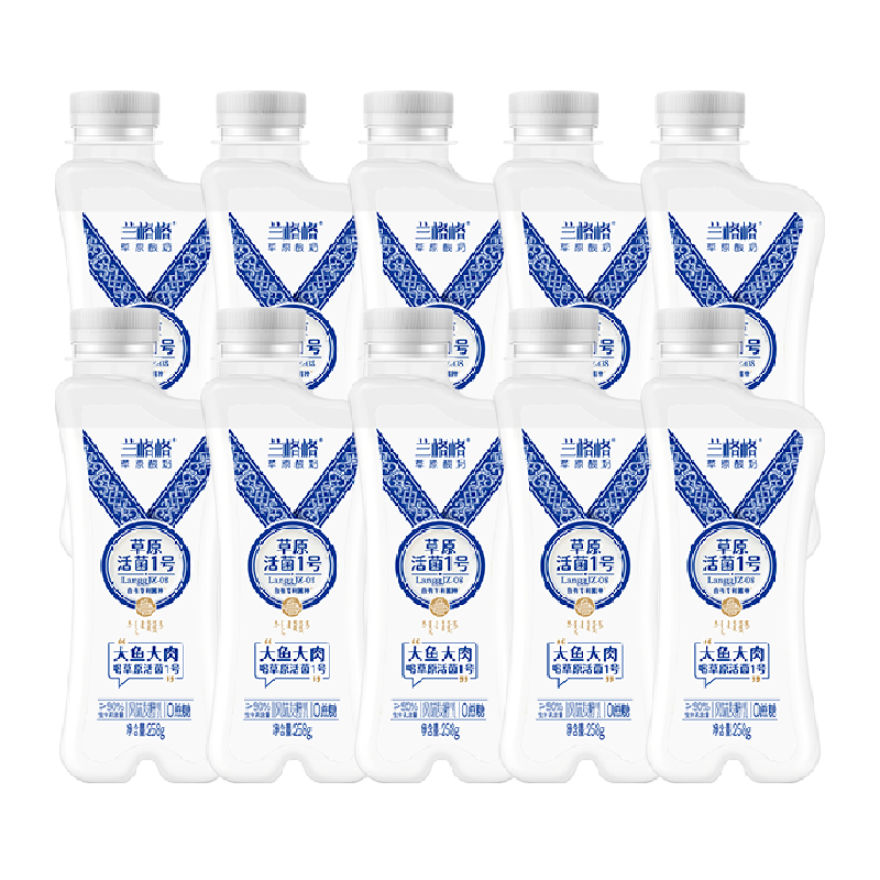 兰格格活菌1号酸奶258g×10瓶