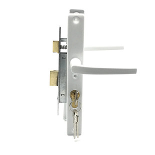 塑钢平开门锁具阳台门锁老式压把锁瑞灵把手锁6030塑料阳台执手锁