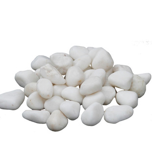 小白石子鹅卵石雨花石小石头白色小石头花盆铺面盆栽多肉装饰包邮