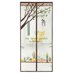 防蚊门帘夏季家用魔术贴强力磁性块沙纱窗大静音阳台隔断加密通风