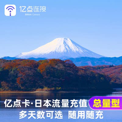 亿点充值日本上网卡【总量型】流量卡旅游SIM卡