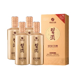 贵州习酒白酒金钻500ml*4瓶酱香型纯粮食白酒礼品袋随机