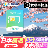 日本电话卡5G 15天旅游sim卡 4G手机流量上网可选无限流量5