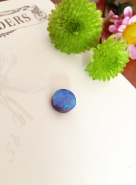 炫彩圆形镶嵌韩国戒面