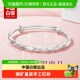 中国白银 臻汇银莫比乌斯纯银手镯女足银999实心推拉镯子生日礼物