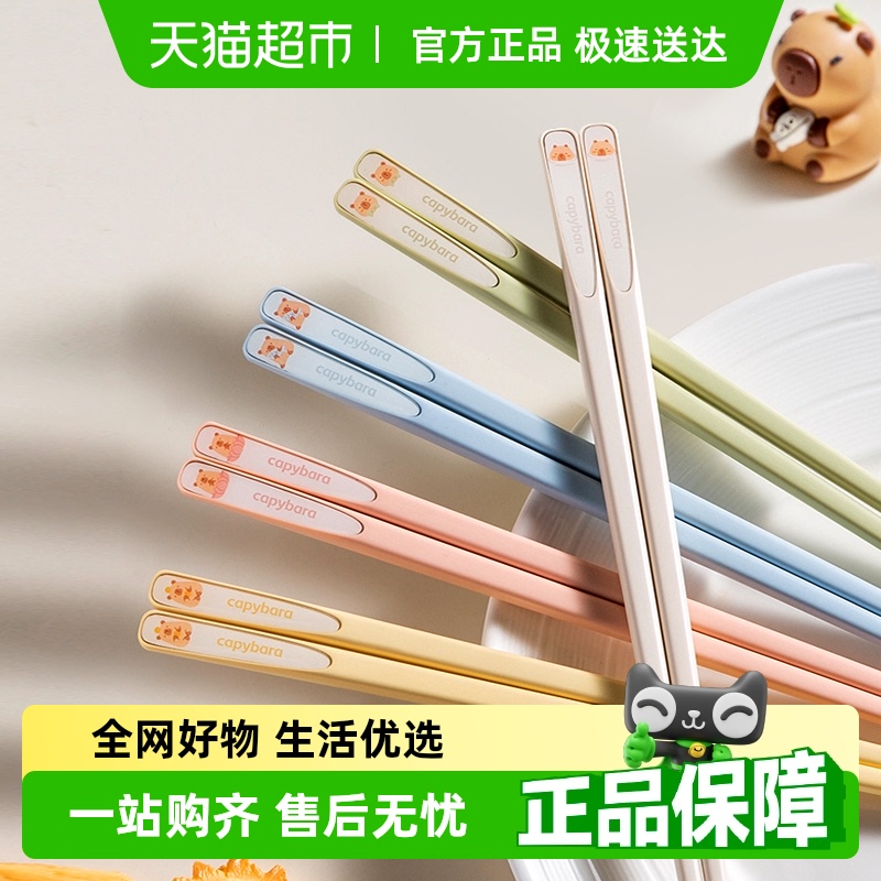 双枪卡皮巴拉合金筷子抗菌