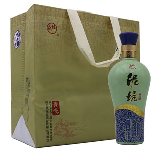泥坑白酒青花10新品500ml瓶纯粮酒手工酿造40度整箱内附礼品袋