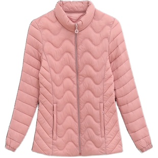 黑色工作服小棉袄2024新款羽绒棉服女短款轻薄棉衣女士工装外套