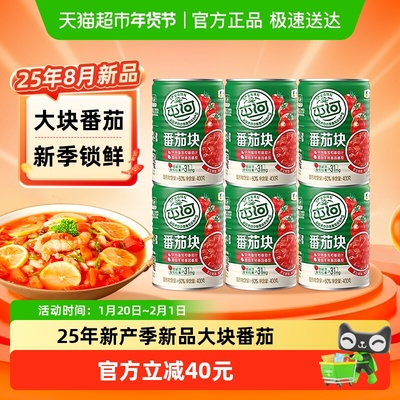屯河番茄块400gX6罐