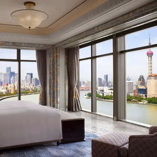 【特惠连住套餐】上海外滩瑞吉酒店豪华房预定住3付2含双早