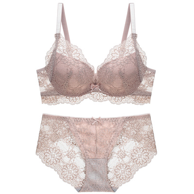 无钢圈聚拢小胸上托文胸