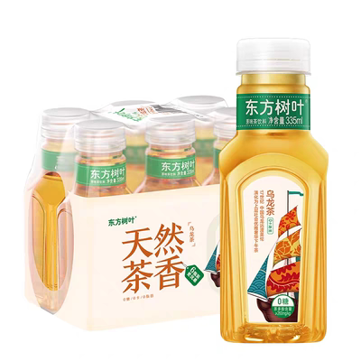 农夫山泉东方树叶茉莉花茶乌龙茶335ml x12瓶 便携装茶味饮料
