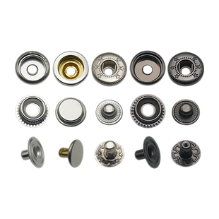 扣子按扣圆形彩色四合扣高档子母扣安装工具纽扣上衣女大衣扣配件