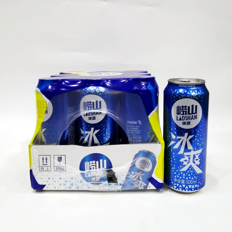 崂山啤酒崂啤500mlX9罐整箱崂山罐冰爽