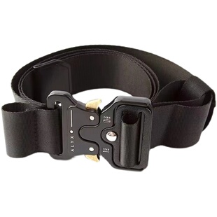 1017 ALYX 9SM BUCKLE机能风黑色金属安全插口腰带ins潮流皮带