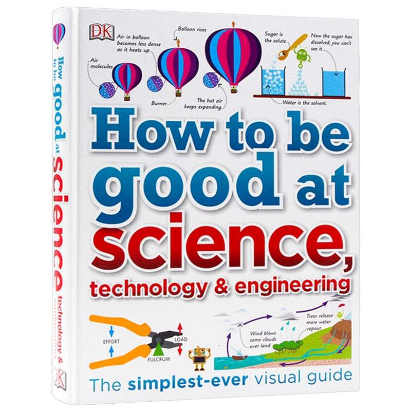 如何擅长工程技术 英文原版 How to Be Good at Science DK图解科学 儿童STEM创新思维培养 百科科普 教辅书 英文版原版英语书籍