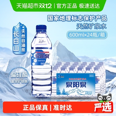 泉阳泉天然矿泉水600ml*24瓶
