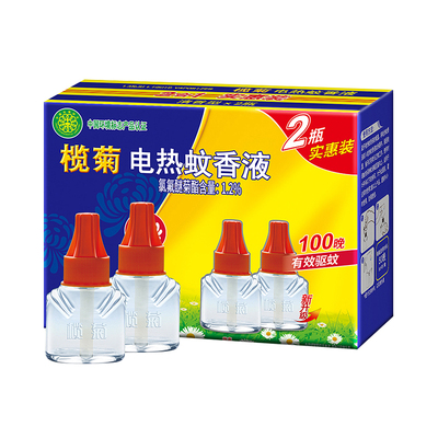 榄菊电热蚊香液家庭装