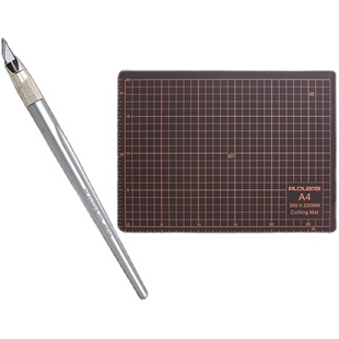 日本NT CUTTER手帐雕刻笔刀 橡皮章刻刀手工刻胶带纸雕剪纸刀手账工具纸雕模型工具笔刀D-401P 送10片刀片