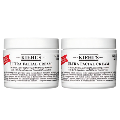 Kiehl＇s科颜氏高保湿面霜125ml*2补水保湿滋润晒后修护乳液乳霜