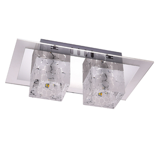 长方形led水晶射灯斗胆灯双头过道走廊灯格栅灯嵌入式造型吸顶灯