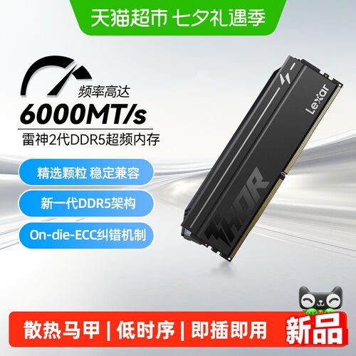 雷克沙6000C38台式机内存条