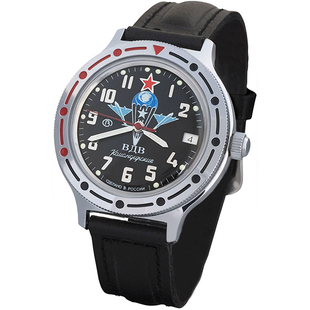 俄罗斯VOSTOK东方军表空降兵自动机械复古休闲男表皮带红星指挥官