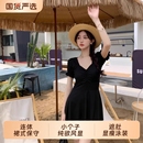 2025新款 泳衣女连体裙式 保守显瘦小个子纯欲风遮肚显瘦泡温泉泳装
